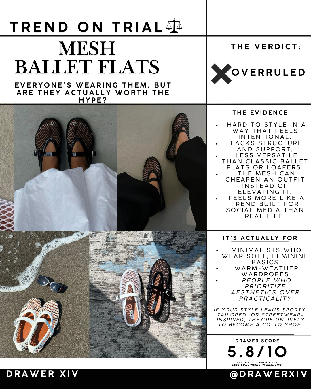 TOT Mesh Ballet Flats